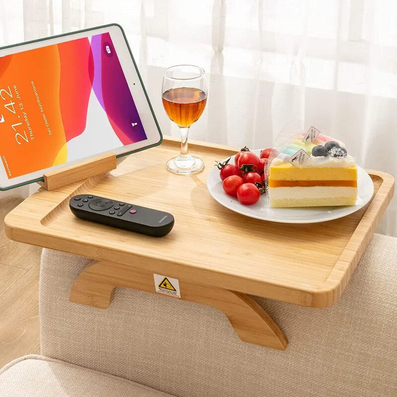 PORTRAY™ - Sofa Armrest Clip-On Tray with Phone Holder